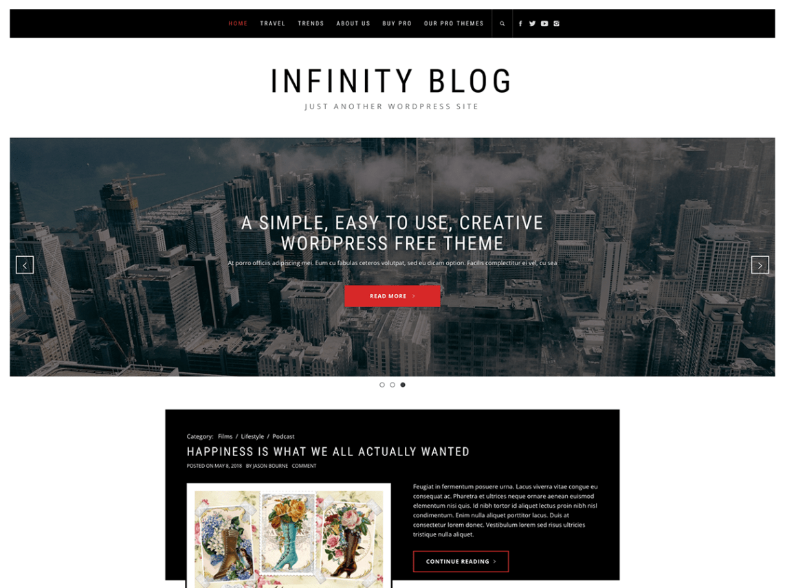 Infinity Blog